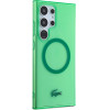 LACOSTE S24 Ultra S928 Green Hardcase Transparent Magsafe - (LCHMS24LULON)