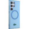 LACOSTE S24 Ultra S928 Light Blue Hardcase Transparent Magsafe - (LCHMS24LULOLB)