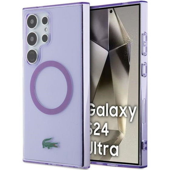 LACOSTE S24 Ultra S928 Purple Hardcase Transparent Magsafe - (LCHMS24LULOU)