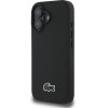 LACOSTE Set 2in1 Case + Cable USB-C Iconic Petit Pique Woven Magsafe For Iphone 16 Black - (LCHMBCCP16SPVCK)