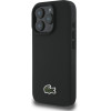 LACOSTE Set 2in1 Case + Cable USB-C Iconic Petit Pique Woven Magsafe For Iphone 16 Pro Max Black - (LCHMBCCP16XPVCK)
