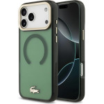 LACOSTE Shockproof Transparent Frosted Gold Logo Magsafe Case For Iphone 17 Pro Max Sinople - (LCHMP17XUFWAE)