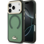 LACOSTE Shockproof Transparent Frosted Gold Logo Magsafe Case For Iphone 17 Pro Sinople - (LCHMP17LUFWAE)