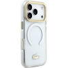 LACOSTE Shockproof Transparent Frosted Gold Logo Magsafe Case For Iphone 17 Pro White - (LCHMP17LUFWAH)