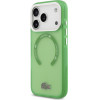 LACOSTE Shockproof Transparent Frosted Magsafe Case For Iphone 17 Pro Green - (LCHMP17LUGCON)