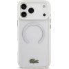 LACOSTE Shockproof Transparent Frosted Magsafe Case For Iphone 17 Pro Max White - (LCHMP17XUGTEH)