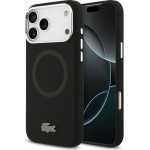 LACOSTE Silicone Metal Logo Magsafe Case For Iphone 17 Pro Max Black - (LCHMP17XSLAK)