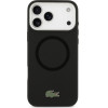 LACOSTE Silicone Metal Logo Magsafe Case For Iphone 17 Pro Max Black - (LCHMP17XSLAK)