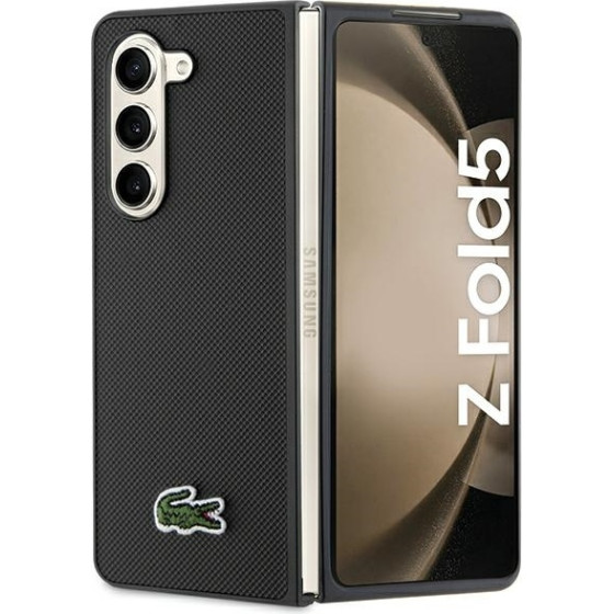 LACOSTE Z Fold5 F946 Black Hardcase With Iconic Petit Pique Pattern - (LCHCZFD5PVCK)