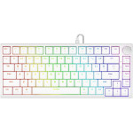 SAVIO Keyboard Gaming Usb Qwerty Us International - (Astral White JADE)