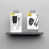 Dudao A23LEu 2.4A Gan Eu USB-A Wall Charger With USB-A To Lightning Cable - Black - (A23LEu black)