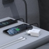 Dudao A27MAxceu Pd Qc 35W USB-A USB-C Wall Charger With USB-C Cable - White - (A27MAxceu white)