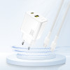 Dudao A27TEu Pd 30W Gan USB-A USB-C Wall Charger - White - (A27TEu white)