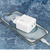 Dudao A28PCeu Pd 45W Gan 2xUSB-C Wall Charger With USB-C Cable - White - (A28PCeu white)