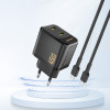 Dudao A28PEu Pd 45W Gan 2xUsb Wall Charger - Black - (A28PEu black)