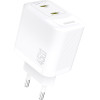 Dudao A28PEu Pd 45W Gan 2xUsb Wall Charger - White - (A28PEu white)