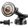 Dudao F12MAX+ Car Holder With 15W Wireless Charger, Compatible With Magsafe - Black - (F12MAX+ new)