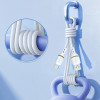 Dudao L25L USB-A - Lightning Cable 1m 30W With Soft Silicone Braid - White - (L25L white)