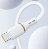 Dudao L25L USB-A - Lightning Cable 1m 30W With Soft Silicone Braid - White - (L25L white)
