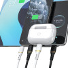 Dudao L25X USB-C - Lightning Cable 1m 30W With Soft Silicone Braid - Black - (L25X black)
