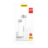 Dudao X10PRo Wired headphones, Mini Jack 3.5mm, in-Ear With Remote Control - White - (X10PRO-W)