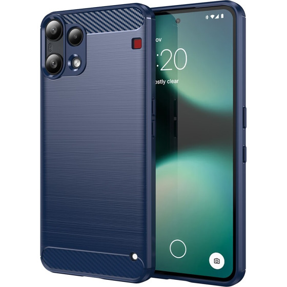 Techsuit - Carbon Silicone - Nothing Phone (3a) Lite - Blue