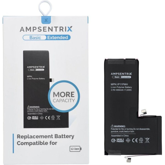Inne Ampsentrix Basic Battery For Iphone 11 Pro Max (High capacity)