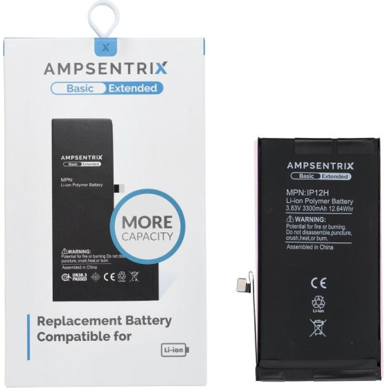 Inne Ampsentrix Basic Battery For Iphone 12 / 12 Pro (High capacity)