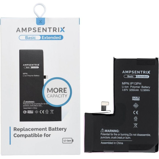 Inne Ampsentrix Basic Battery For Iphone 13 Pro (High capacity)