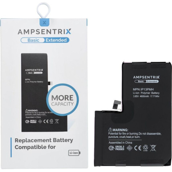 Inne Ampsentrix Basic Battery For Iphone 13 Pro Max (High capacity)