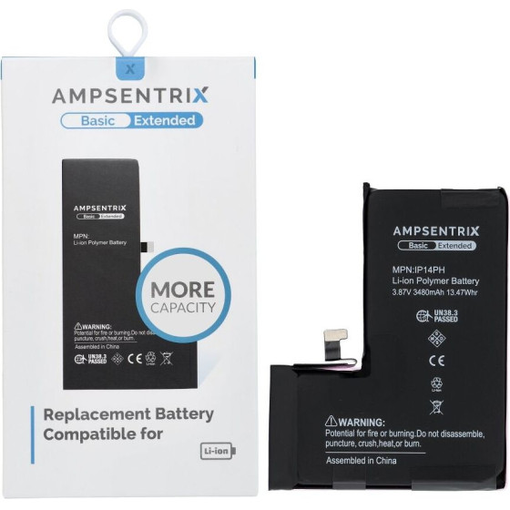 Inne Ampsentrix Basic Battery For Iphone 14 Pro (High capacity)