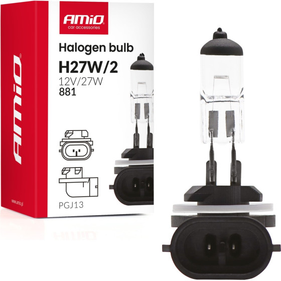 AMiO - ����� �������� H27W/2 (881) 12V 27W PGJ13 - ��� ��������� ������� & Drl - 1 ���. (04413/AM) - (04413)