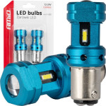 AMiO - ������ Led ����������� Led Canbus 1157 BAY15D P21/5W 4SMd 1860 6000K ����� - Universal 12V/24V - 2 ���. (04253/AM) - (04253)