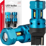AMiO - ������ Led Canbus T20 7440 W21W 4SMd 1860 ����� 6000K - 12/24V - 2 ���. (04254/AM) - (04254)