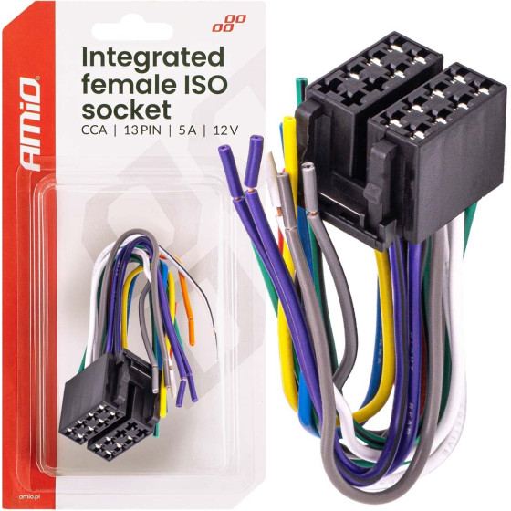 AMiO - ����� Iso 13 Pin ������ 12V ��� 5A - CCA, ��� ���������� ������������� �������� - 1 ���. (04441/AM) - (04441)