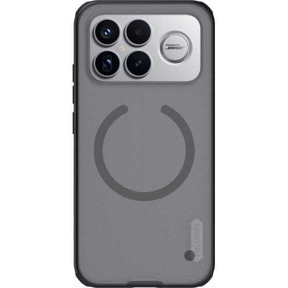 Nillkin Super Frosted Pro Magnetic Back Cover For Poco F8 Ultra Transparent Black - (57983129435)