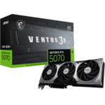 MSI Vga PCI-E Nvidia Gf Rtx 5070 12G Ventus 3X OC, 12GB/192BIT, GDDR7, HDMI/3xDP, Triple FAN, 2 Slot FANSINK, 3YW. - (912-V532-204)