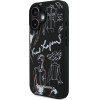 Karl Lagerfeld Case Grained Pattern & Logo Magsafe For Iphone 16 Black - (KLHMP16SPGGRMPK)