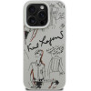 Karl Lagerfeld Case Grained Pattern & Logo Magsafe For Iphone 16 Pro Max Grey - (KLHMP16XPGGRMPKG)