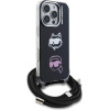 Karl Lagerfeld Case Iml Crossbody Karl&Choupette Head For Iphone 16 Pro Max Black - (KLHCP16XHCDHGFBK)