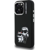 Karl Lagerfeld Case Silicone Karl&Choupette Sketch Magsafe For Iphone 16 Pro Black - (KLHMP16LSKCGRGK)