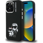 Karl Lagerfeld Case Silicone Karl&Choupette Sketch Magsafe For Iphone 16 Pro Max Black - (KLHMP16XSKCGRGK)