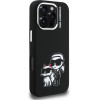 Karl Lagerfeld Case Silicone Karl&Choupette Sketch Magsafe For Iphone 16 Pro Max Black - (KLHMP16XSKCGRGK)