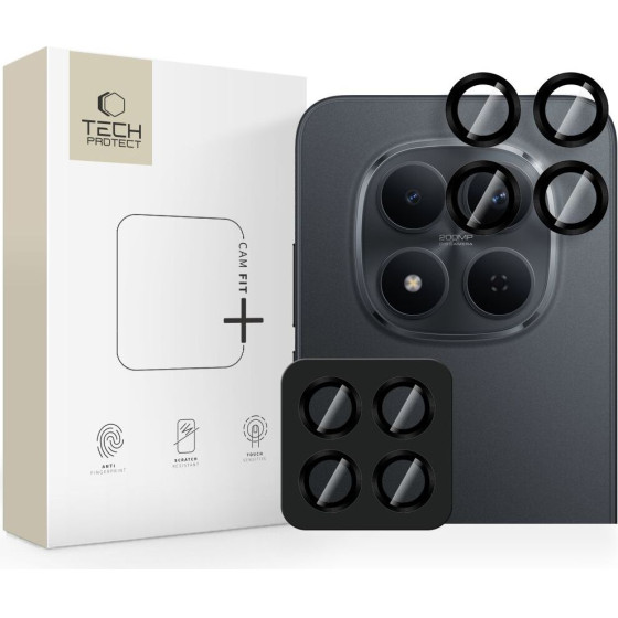 Tech-Protect Oslona Aparatu Tech Protect Camring FIT+ Xiaomi Poco M8 Pro / Redmi Note 15 Pro 5G / 15 PRO+ Plus 5G BLACK