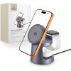 Tech-Protect QI2.2-25W-A48 3IN1 Magnetic Magsafe Wireless Charger Dark GREY