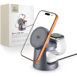 Tech-Protect QI2.2-25W-A48 3IN1 Magnetic Magsafe Wireless Charger Dark GREY