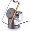 Tech-Protect QI2.2-25W-A48 3IN1 Magnetic Magsafe Wireless Charger Dark GREY