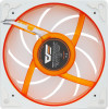 Darkflash ����������� ����� DE8 (�����) - (DE8 Single Fan White)