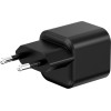 Setty Wall Charger USB-A + USB-C 20W LSGaN-AC-201 black