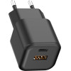 Setty Wall Charger USB-A + USB-C 35W LSGaN-AC-351 black